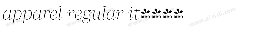apparel regular it字体转换